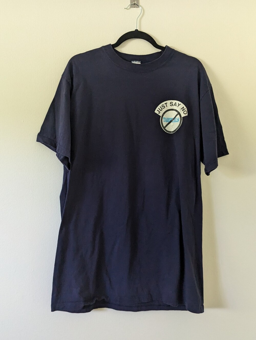VTG Wake Forest NC State Duke Blue Devil UNC Tar Heel Hate Navy T-Shirt Adult L